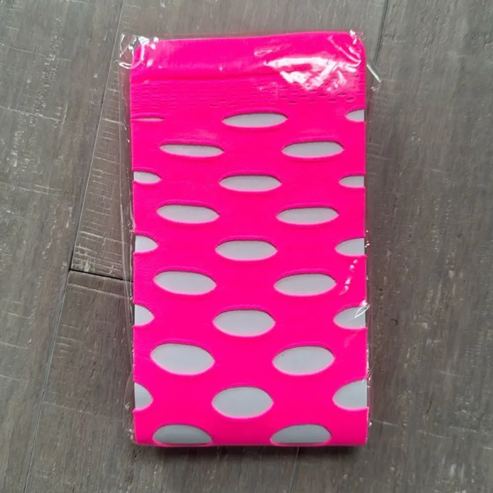 New Hot Pink Big Pothole Design Leggings Tights One Size